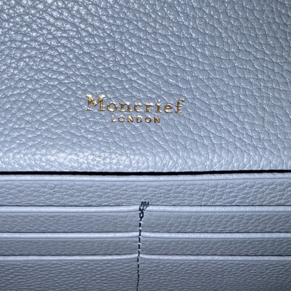 Moncrief London Women's Blue Leather Wallet NWT - Picture 5 of 7
